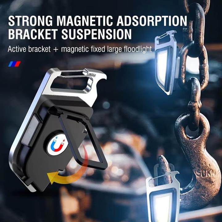 Actual product image Boruit 5 in 1 Multi Function Keychain Flashlight Rechargeable Power Display Tool Torch (300 lm)