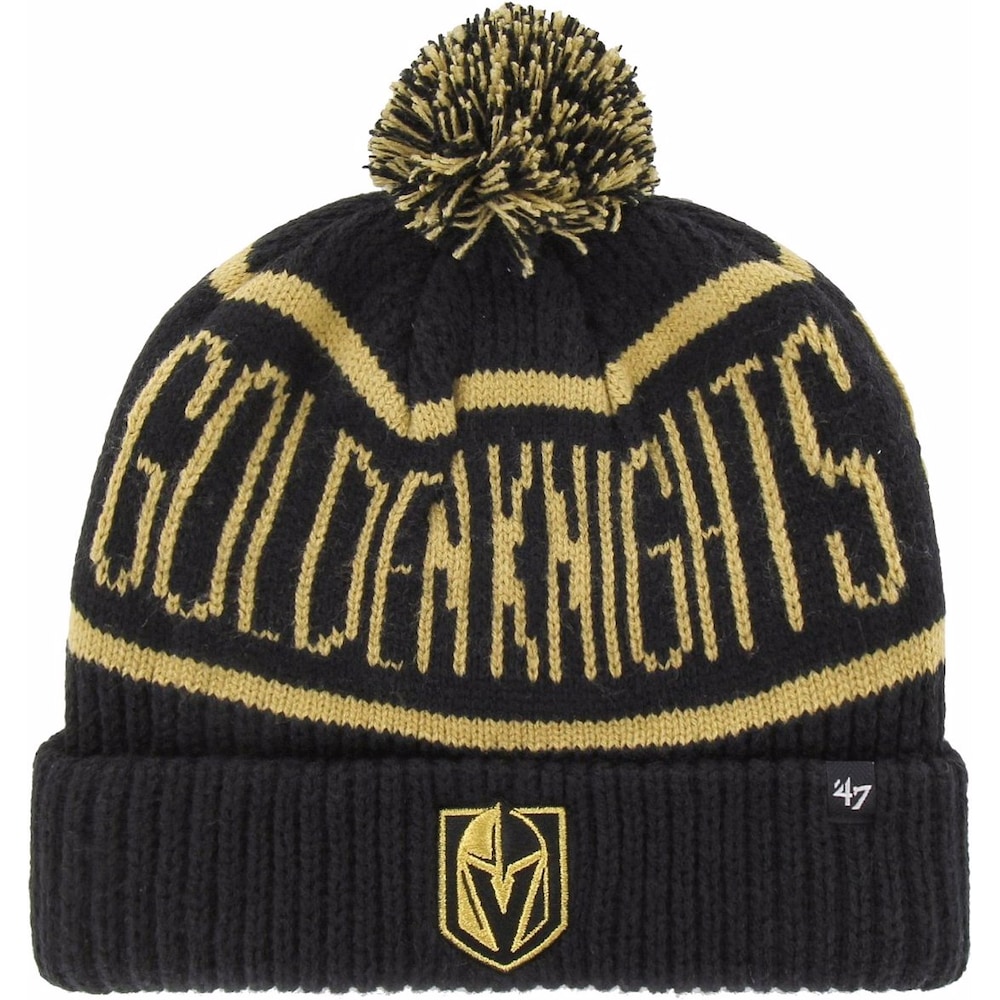 47 Brand, Herren, Mütze, Calgary Vegas Golden Knights, Schwarz