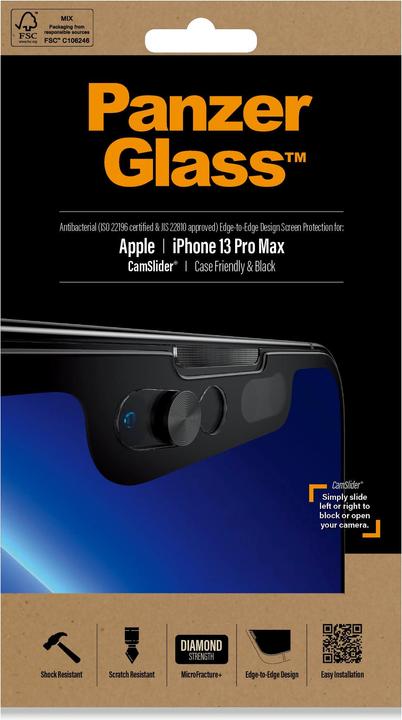 Produktbild PanzerGlass Cam Slider AB (1 Stück, Apple iPhone 13 Pro Max)