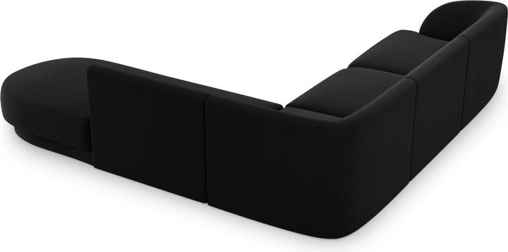 Actual product image Micadoni Velvet Right Corner Sofa, "Miley", 6 Seats, 255x248x70Made in Europe (Corner sofa)