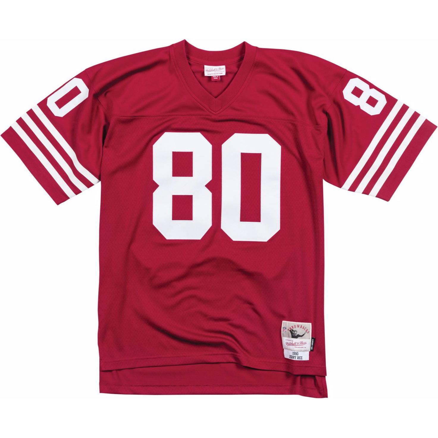 Thumbnail - Mitchell & Ness, Herren, Sportshirt, NFL Legacy Jersey San Francisco 49Ers 1990 Jerry Rice (M), Rot, M