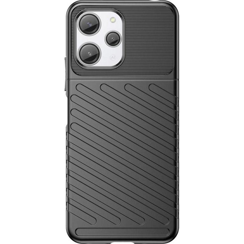 Hurtel Xiaomi Redmi 12 Thunder Case - black (Xiaomi Redmi 12), Smartphone Hülle, Schwarz