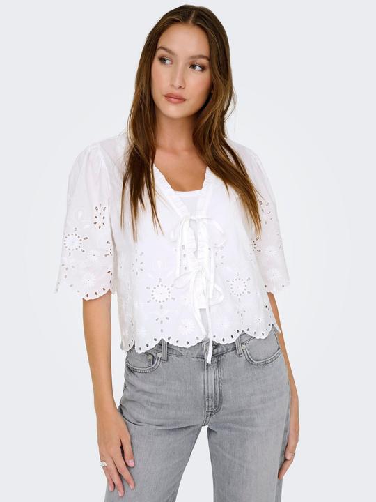 Immagine prodotto Only Onlmiffy S/S Emb Tie Top Os Wvn (L)