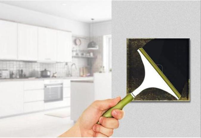 Produktbild Maclean Intelligenter WiFi-Touch-Lichtschalter, kompatibel mit Tuya APP, Wandschalter, Glasschalter mit farb