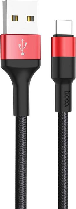 Immagine prodotto Hoco - Data Cable Xpress charge (X26) - USB-A to USB Type-C, 10W, 2A, 1.0m - Black / Red (1 m, USB 2.0, 10 W)