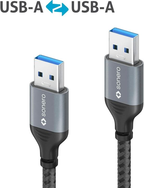 Image du produit Sonero Câble USB 3.0 USB A - USB A 3 m (3 m, USB 3.2 Gen 1, 10 W)