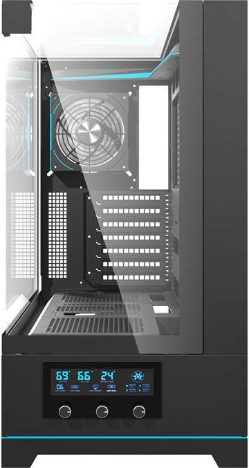 Immagine prodotto Darkflash Tech Case per computer Darkflash DY450 PRO + ventola (nero) (ATX, ITX, mATX)