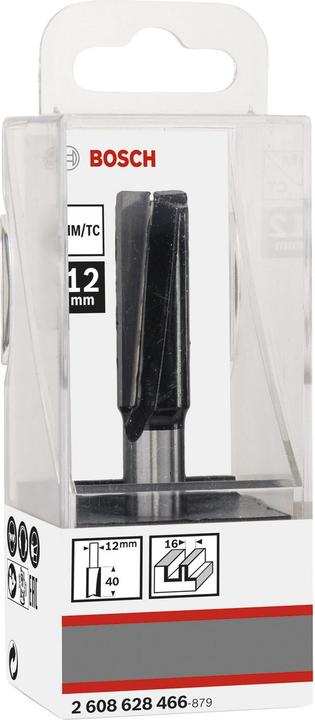 Produktbild Bosch Professional Zubehör Nutfräser, 12 mm, D1 16 mm, L 40 mm, G 81 mm