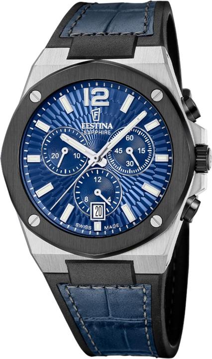 Image du produit Festina Montre Homme Swiss Made Vallée Bleu (Swiss Made, 42 mm)