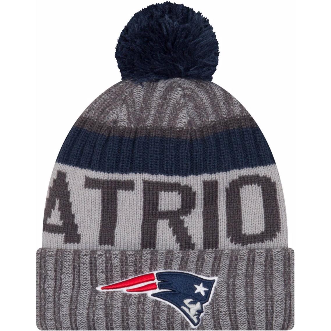 New Era, Herren, Mütze, NFL Sideline Bobble New England Patriots, Mehrfarbig