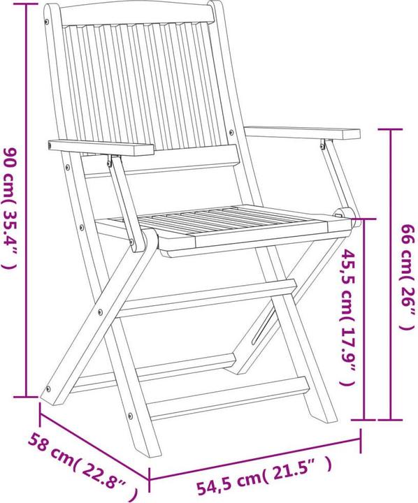 Produktbild vidaXL Gartenstuhl