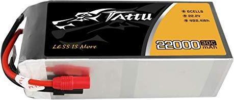 Actual product image Tattu Accumulator 22000mAh 22.2V 30C 6S1P LiPo AS150+XT150 (22.20 V, 22000 mAh)