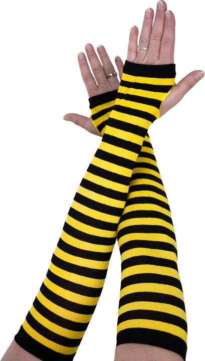 Festartikel Müller Fingerlose Bienen-Armstulpen