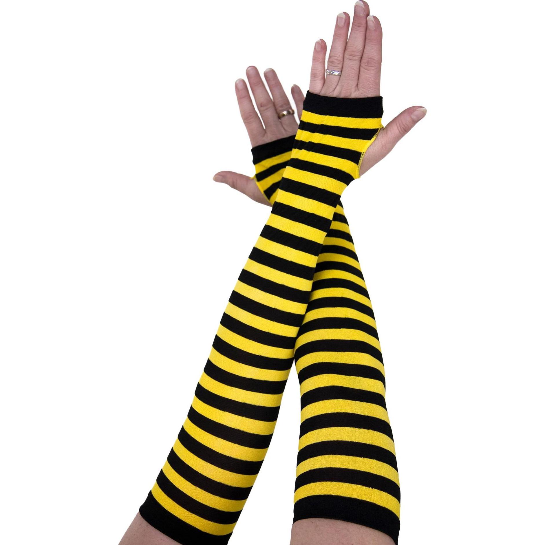 Festartikel Müller Fingerlose Bienen-Armstulpen