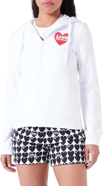 Produktbild Love Moschino Felpa con Cerniera e Logo Cuore Rosso (48)