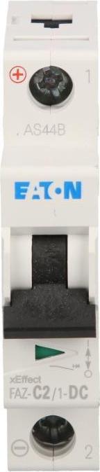 Produktbild Eaton MCB, 2A, C-type, 1Pole, 10kA (DC)