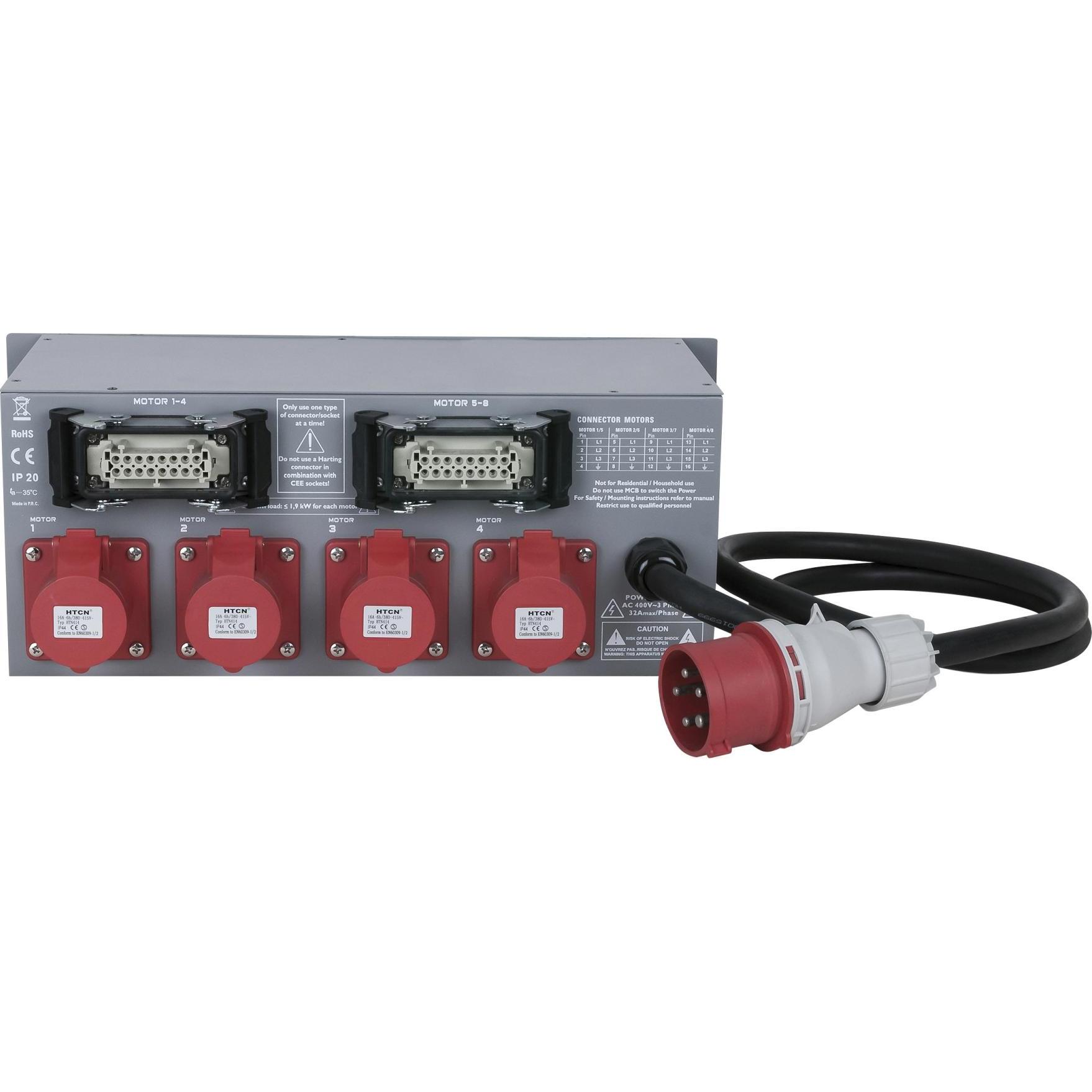 Thumbnail - Showtec 8-Channel Chainhoist Controller, Montage Lichttechnik, Silber