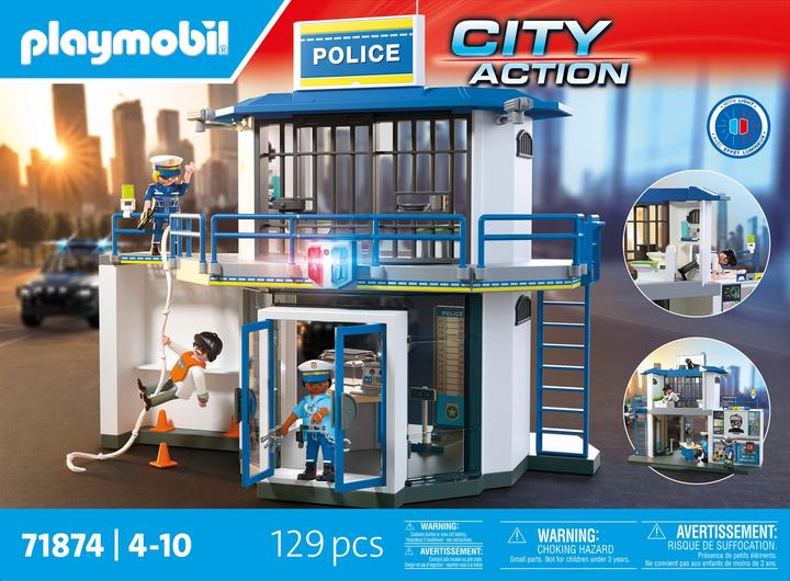 Produktbild Playmobil Polizeiwache mit Fahndungsraum (71874, Playmobil Action Heroes)