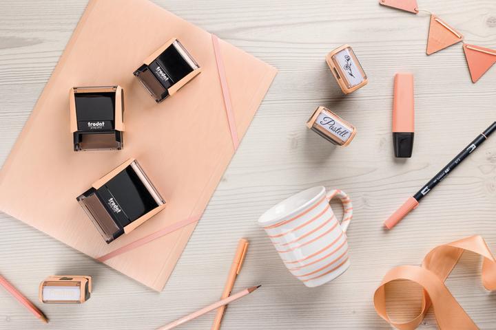 Image du produit Trodat Typomatic 4.0 Printy Pastell Edition, timbre à encrage automatique à composer soi-même