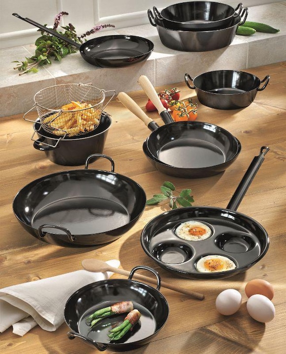 Immagine prodotto Riess Padella per cotoletta (20 cm, Padella per friggere, Acciaio inossidabile)