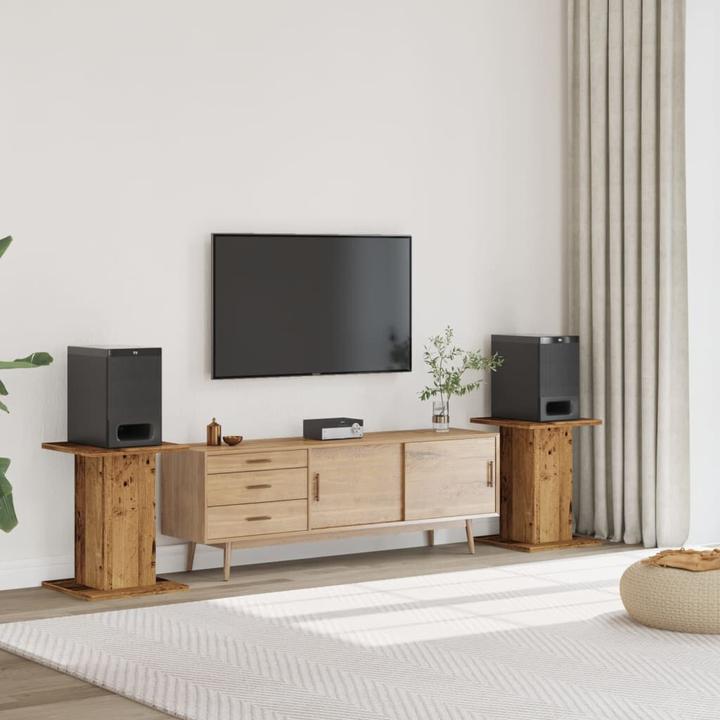 Actual product image vidaXL Speaker stand 2 pcs. -Optics 30 x 30 x 60 cm (1 pair, Stand, Not movable)