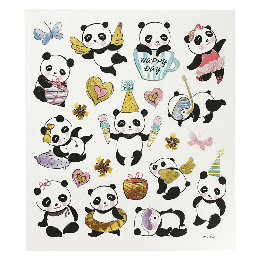 Creativ Company, Stickers, Motief sticker 1 vel Panda (1 Sticker)