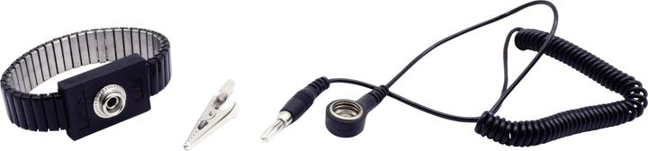 Produktbild Quadrios ESD-Handgelenkband Schwarz Druckknopf 10 mm (Statikschutz)