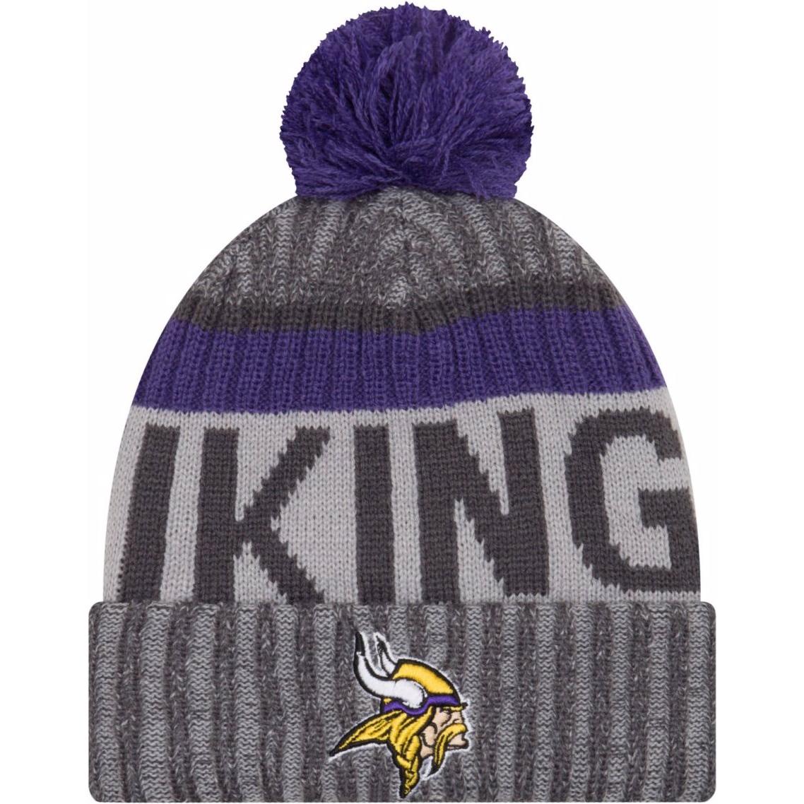 New Era, Herren, Mütze, NFL Sideline Bobble Minnesota Vikings, Mehrfarbig
