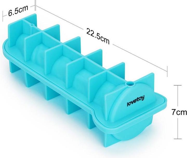 Image du produit Lovetoy Silikon-Eiswürfelform – Realistischer Penis – Blau