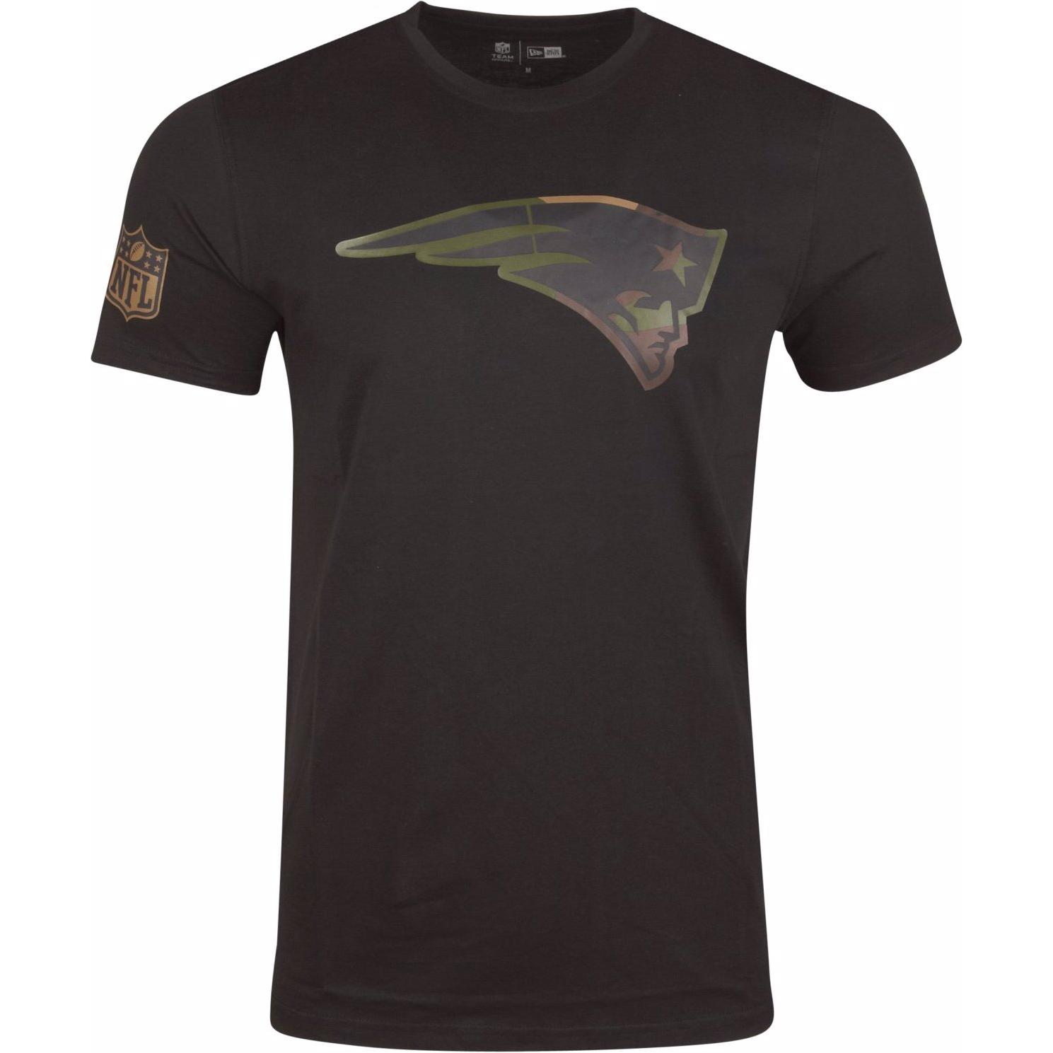 New Era, Herren, Shirt, NFL New England Patriots, Schwarz, (XS)