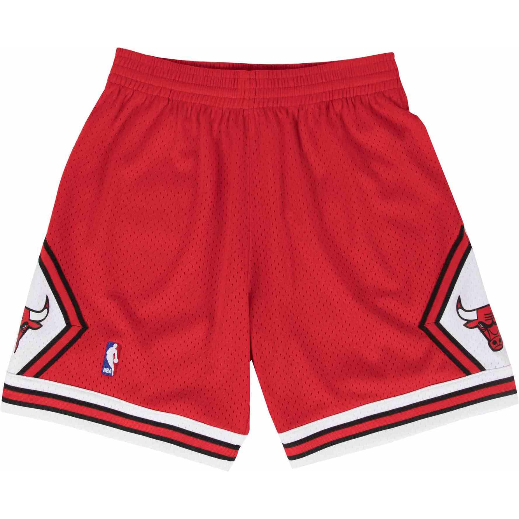 Mitchell & Ness, Herren, Shorts, NBA Swingman Chicago Bulls 199798, Rot, (M)