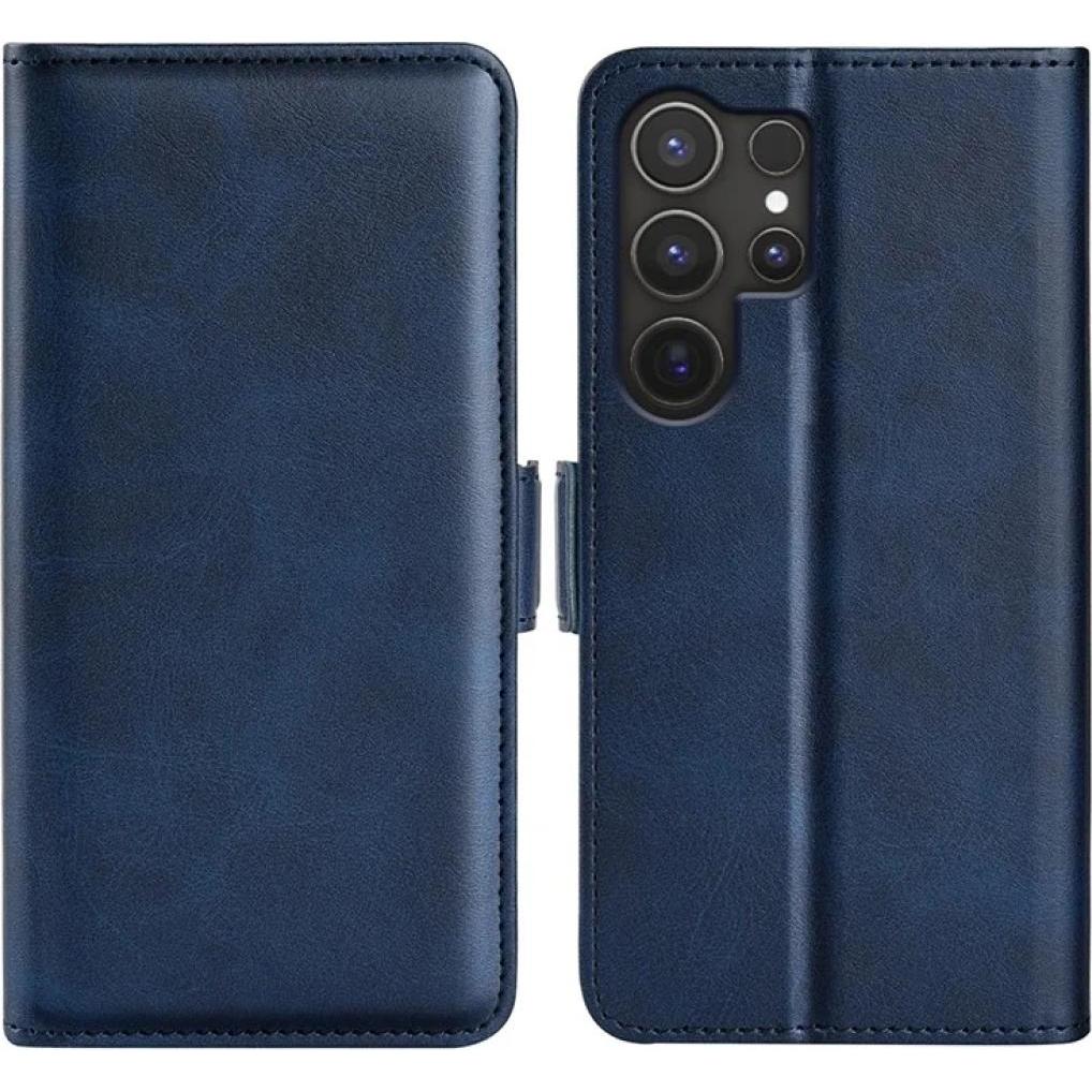 Thumbnail - Screenguard CardLounge Leder Hülle (Samsung Galaxy S25 Ultra), Smartphone Hülle, Blau