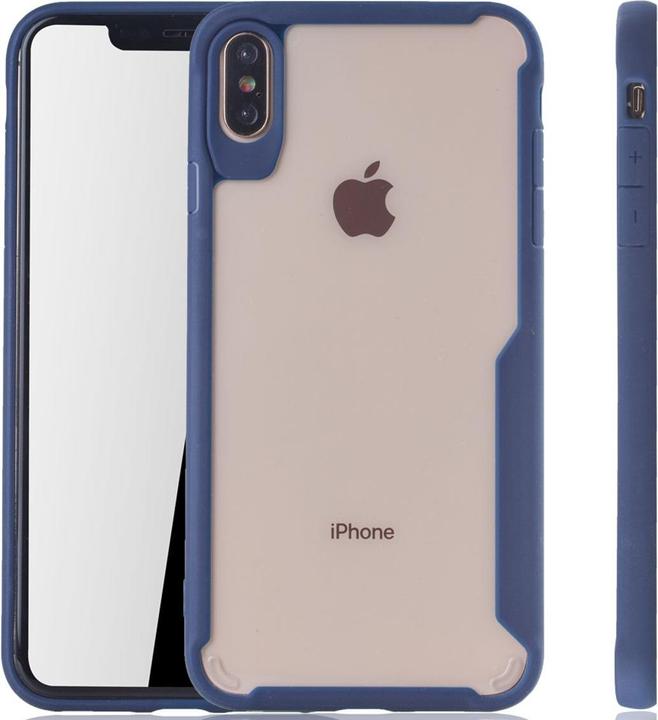 Produktbild König Design Apple iPhone XS Max Hülle Case Handy Cover Schutz Tasche Schutzhülle Bumper Blau (Apple iPhone XS Max)
