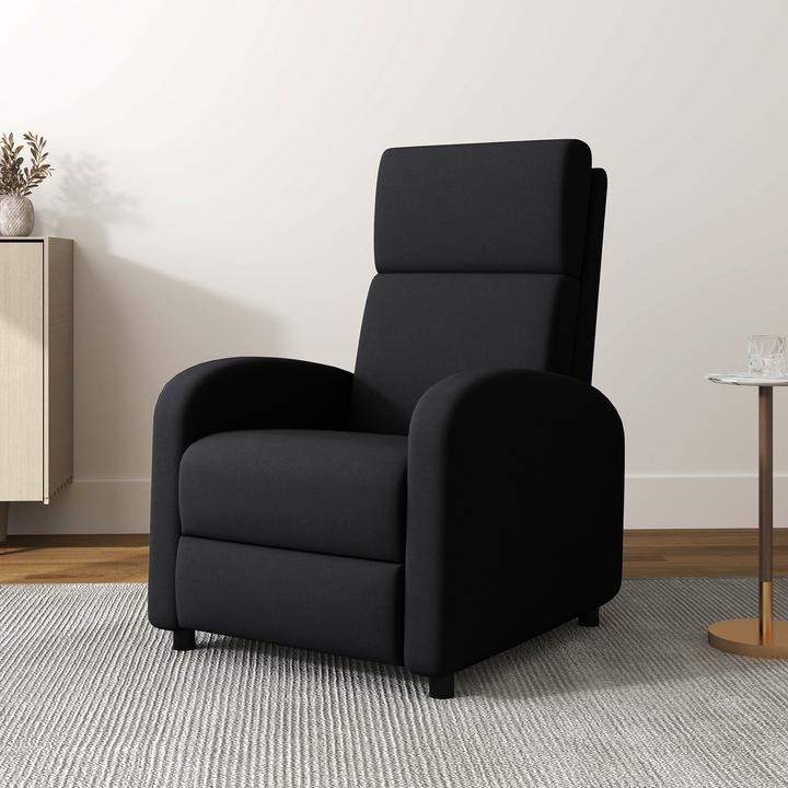 Produktbild Homcom Relaxsessel Polyester, Mehrschichtenplatte Schwarz