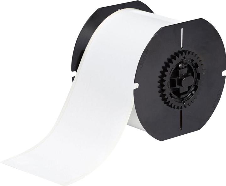 Image du produit Brady B30C-3000-7569-WT, Vinyle standard, blanc, brillant, 75.00 mm x 30.00 m, en continu (7.50 cm)
