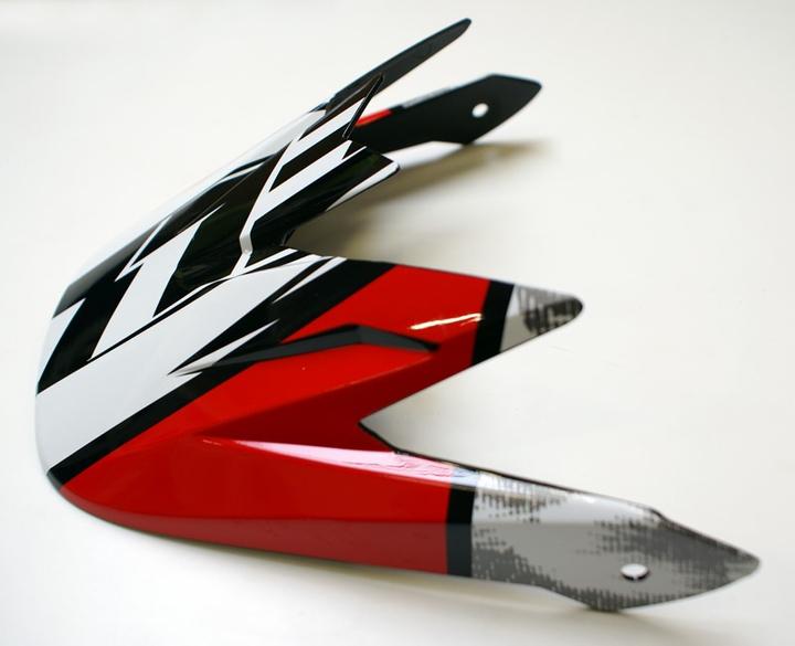 Actual product image Bell Daszek Sanction white black red 2017