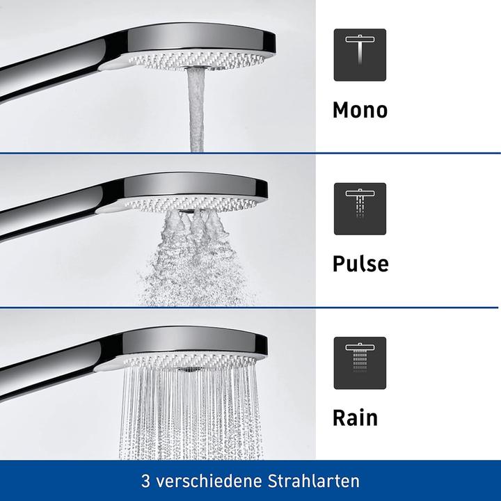 Produktbild Duravit Brauseset schwarz matt (3 Strahlarten, 14 l/min)