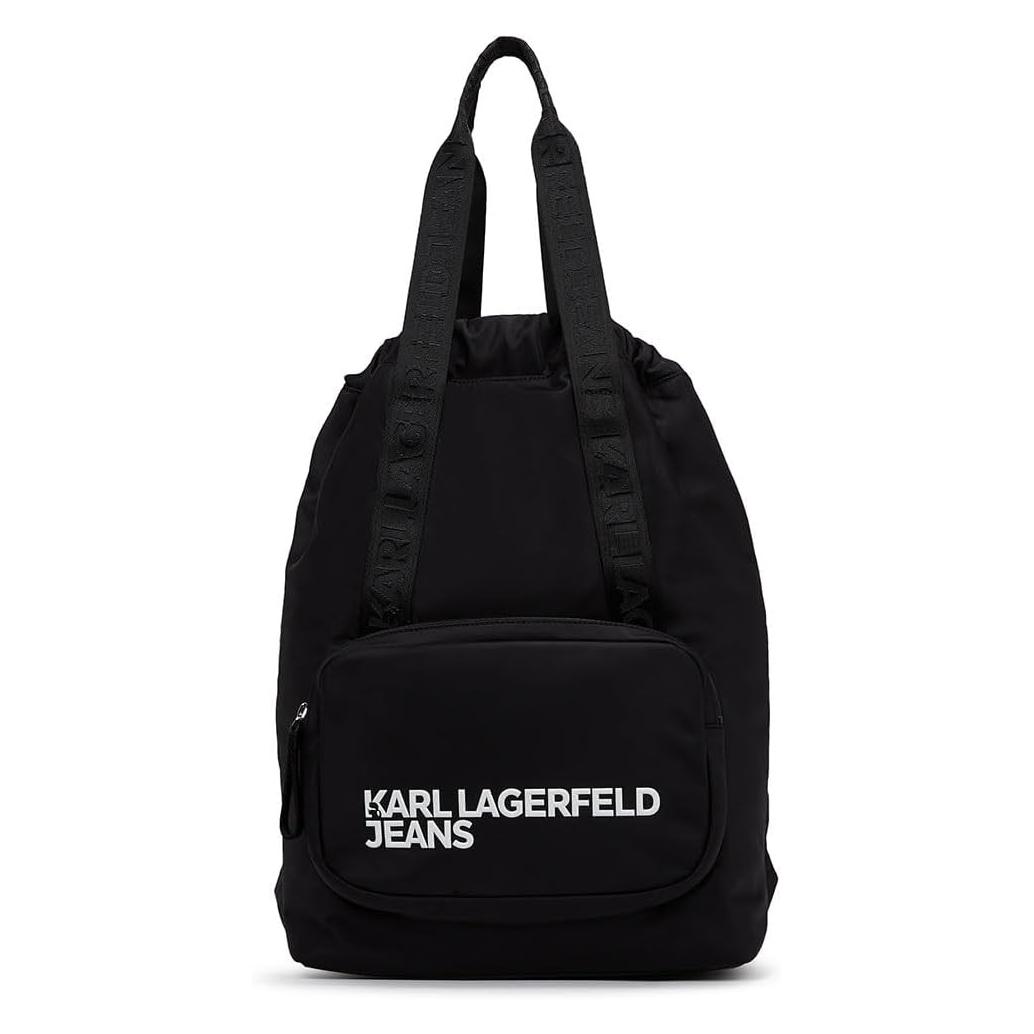 Karl Lagerfeld, Unisex, Tasche, Essentielle Nylon Sporttasche Für Stilvollen Alltag, Schwarz