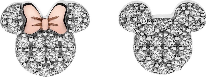 Disney Ohrringe Mickey & Minnie Mouse, 925 Sterling Silber (925er Silber)