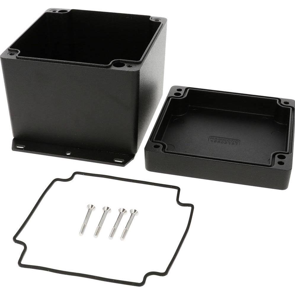 Hammond 1550Z137FBK Universal-Gehäuse 121 x 102 Aluminium Druckguss Schwarz (Gehäuse), Elektronikzub