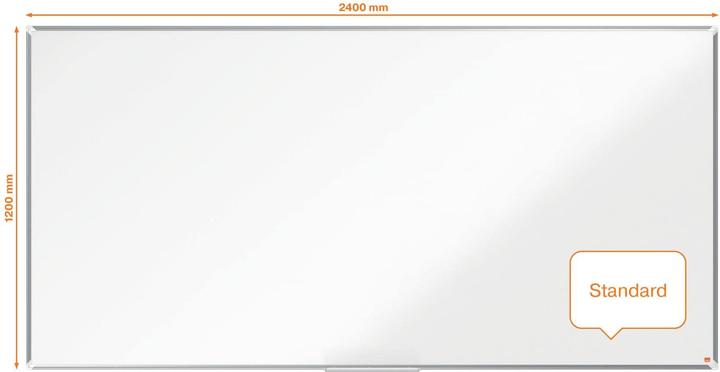 Produktbild Nobo Whiteboard Premium Plus 1915151 Aluminium, 120x240cm (240 x 120 cm)