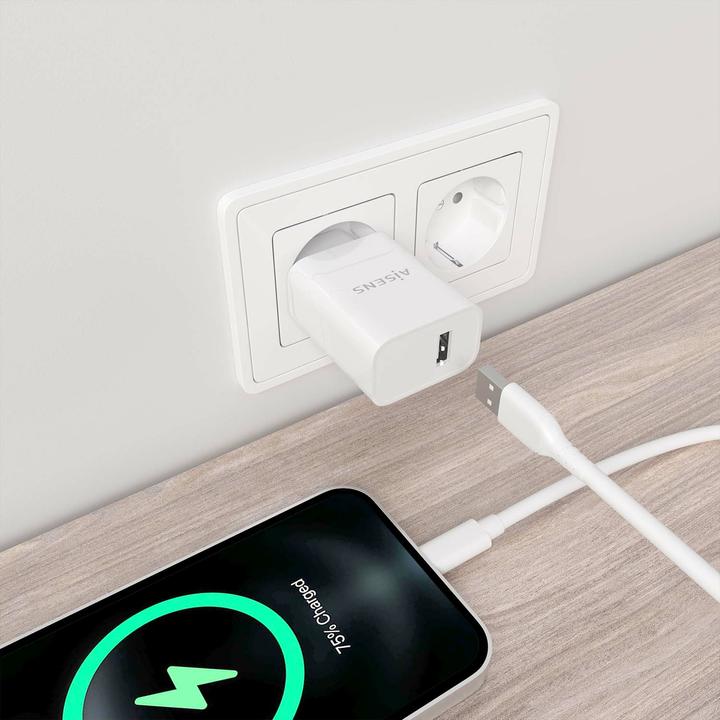 Produktbild Aisens Cargador USB 10w Alta Eficiencia 5v/2a Blanco (10.50 W)