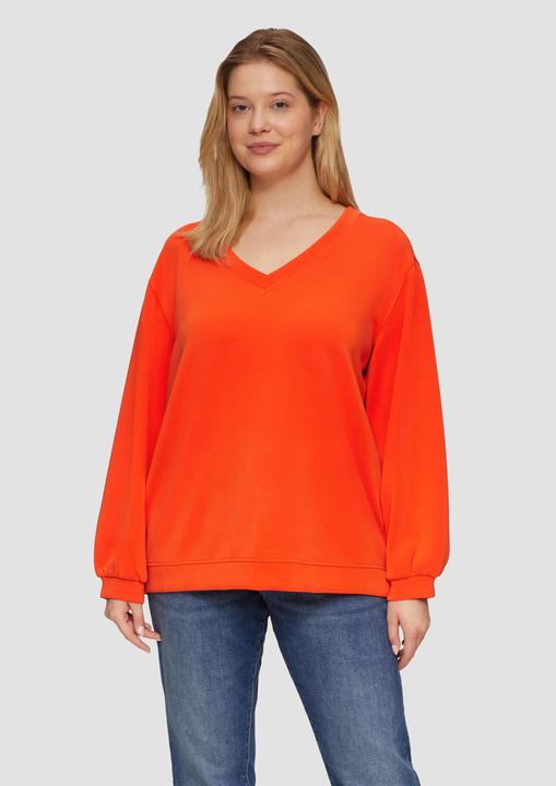 Image du produit S.Oliver Sweatshirt Scuba-Sweatshirt mit V-Ausschnitt (52)