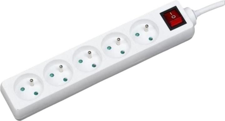 Produktbild GAO Steckerleiste mit 5 Steckdosen und Schalter (1,4 m) (5x, Typ 23, 1.40 m)