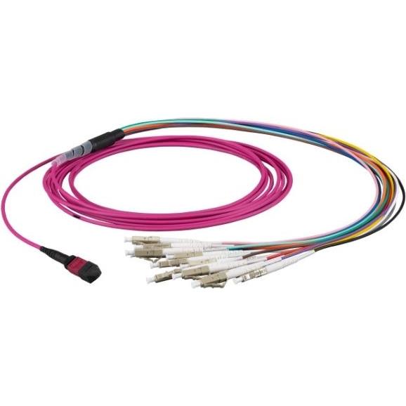 EFB Elektronik MTP¬-F/LC 12-Fasermatrix Patchkabel OM3,LSZH Aqua, 1m Anwendung: Geeignet für Übertragungsstrecken b (1 m...
