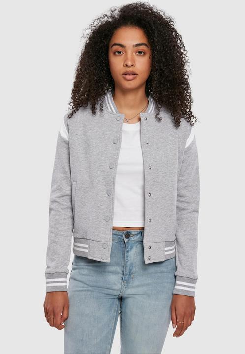 Actual product image Urban Classics Ladies Organic Inset College Sweat Jacket (XS)