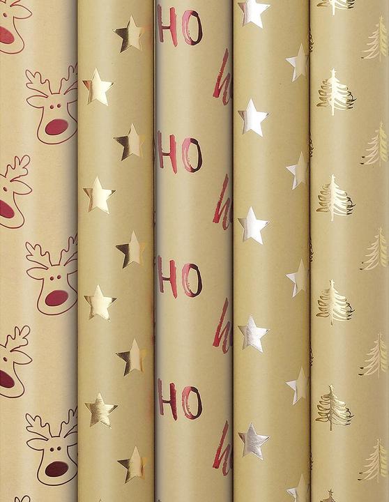 Zoewie Kerstpapier 'Schitterende Momenten (Inpakpapier, 1 x)