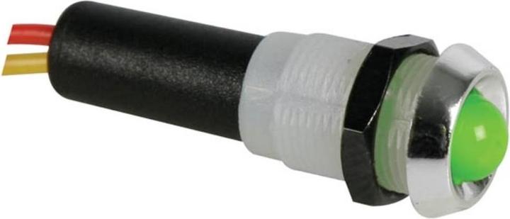 Velleman Voyant LED Vert 12v - Boitier Chrome