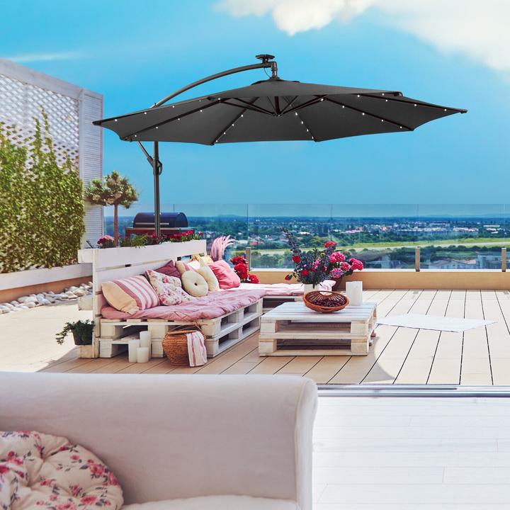 Produktbild Arebos Sonnenschirm mit LED (3 m)