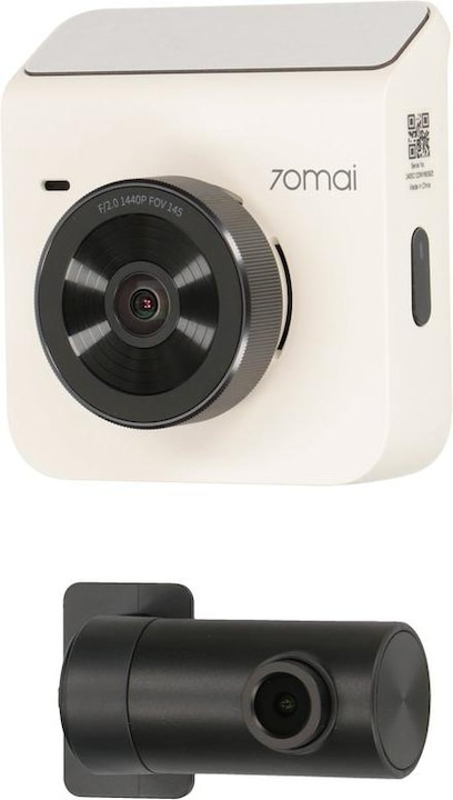 Actual product image Xiaomi car DVR 70MAI DASH CAM A400 QHD MIDRIVE A400 + RC09 white (Built-in display, Wi-Fi, Accelerometer, Night vision)